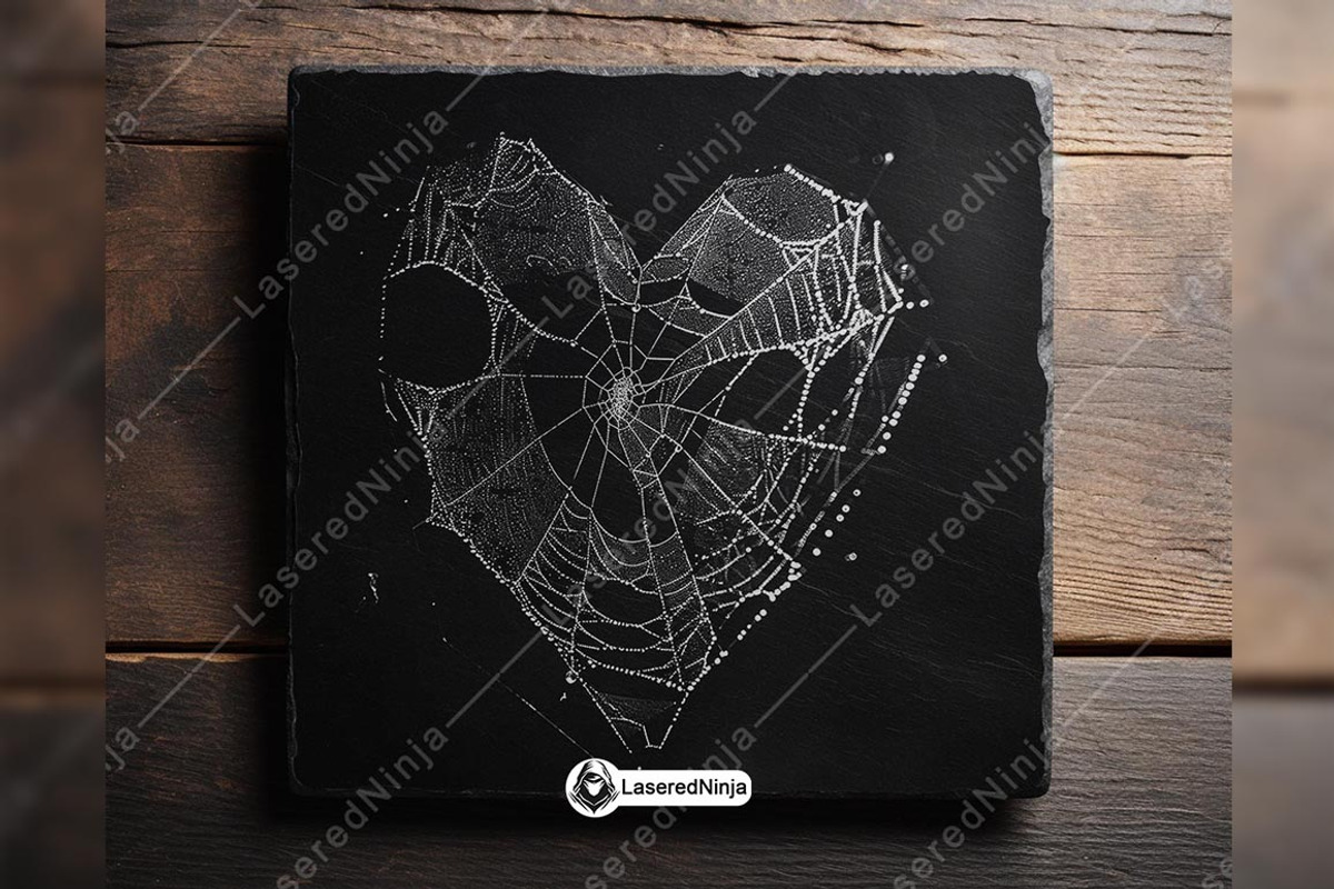 Heart-Shaped Spider Web Gothic Love, a Background Graphic by LaseredNinja (Photo 5 of 7)