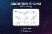Collection of Shooting Stars, an Object Illustration by Saba Vector (Thumbnail 1 of 3)