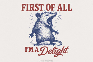 First of All Im a Delight, an Illustration by SharpMarketplace