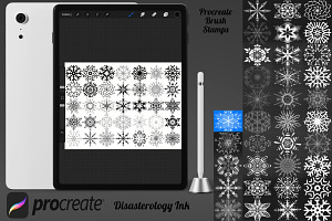 Snowflakes Set 2 Procreate Brush