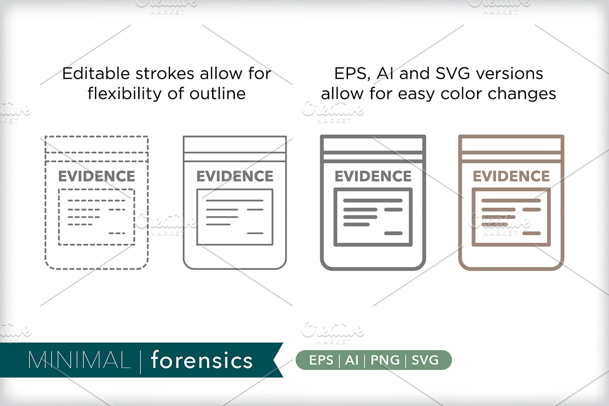 Minimal forensics icons, an Outline Icon by Picture Window (Photo 5 of 5)