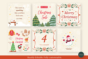 84 Christmas Instagram Creator Kit, a Social Media Template by Clairee Design Studio (Thumbnail 2 of 7)