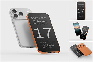iPhone 17 Pro Max Mockup Set