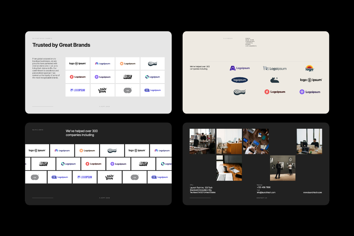 Alexandre Minimalist Portfolio PPT, a Presentation Template by Unich Design Bureau (Photo 7 of 9)