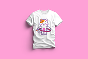 Cute Cat Playing Hulahoop Cartoon, an Animal Illustration by Artstorystudio (Thumbnail 3 of 3)