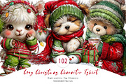 Cozy Christmas Character Tshirt, a Seasonal Illustration by CreationArt (Thumbnail 1 of 7)