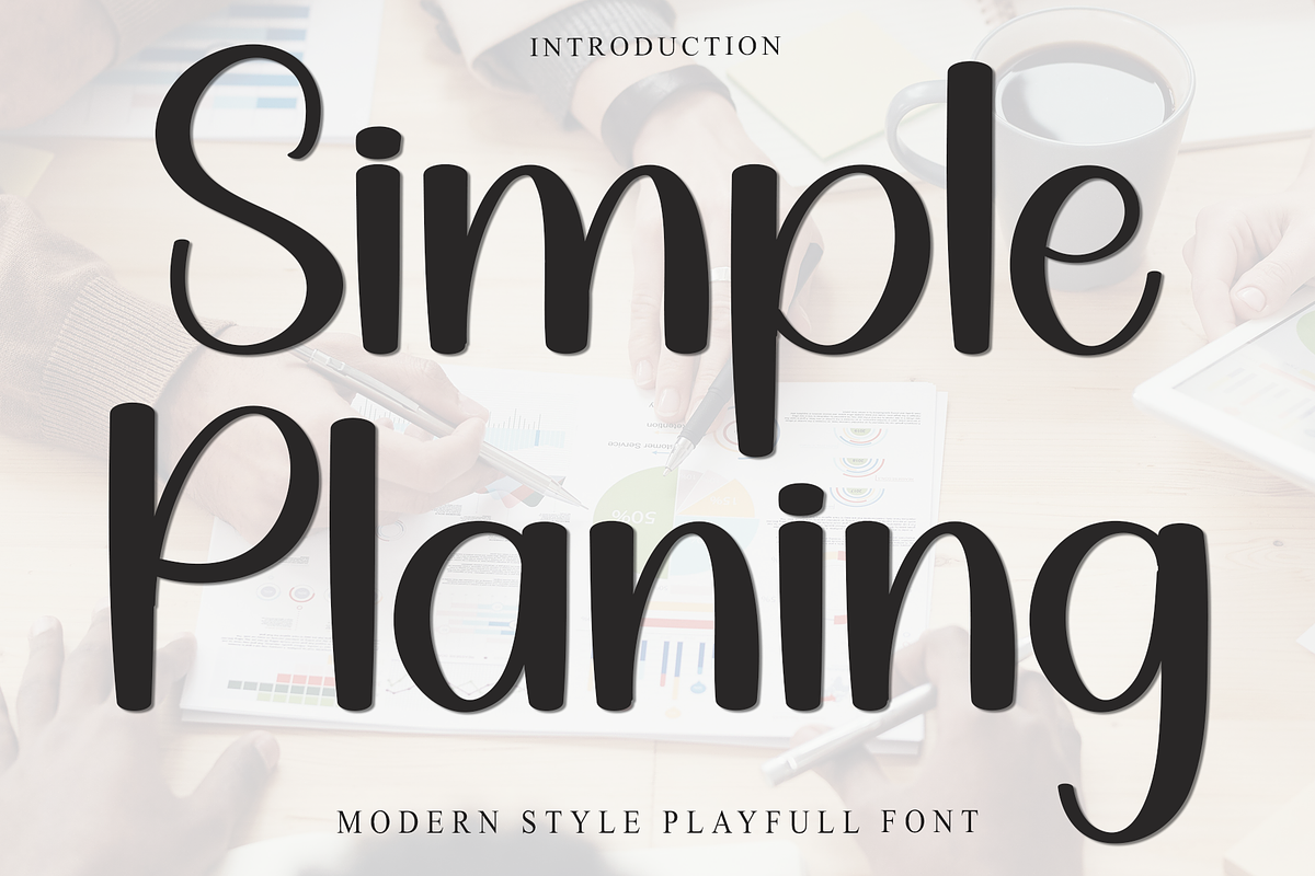 Simple Planing, a Sans Serif Font by FreshTypeINK (Photo 1 of 8)