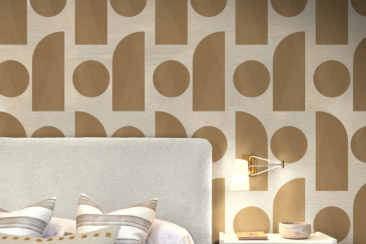 Abstract Neutral Shapes Pattern, a Pattern Graphic by elfy creative (Photo 2 of 5)