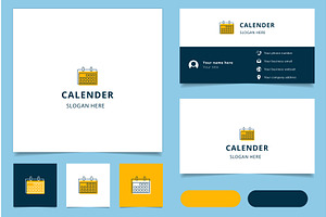 Calendar Logo Design With Editable