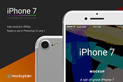 Iphone 7 Mockup Straight White, an iPhone Mockup by mockuptain (Thumbnail 3 of 7)