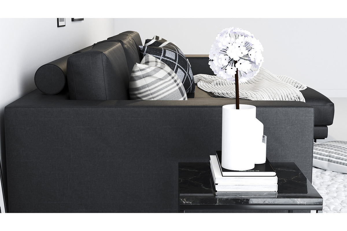 Living D - Soft Monochrome, a Furniture 3D Model by 3DCargo (Photo 5 of 11)