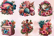 Summer Hawaii Clipart Bundle., an Illustration by SVGArt (Thumbnail 6 of 9)