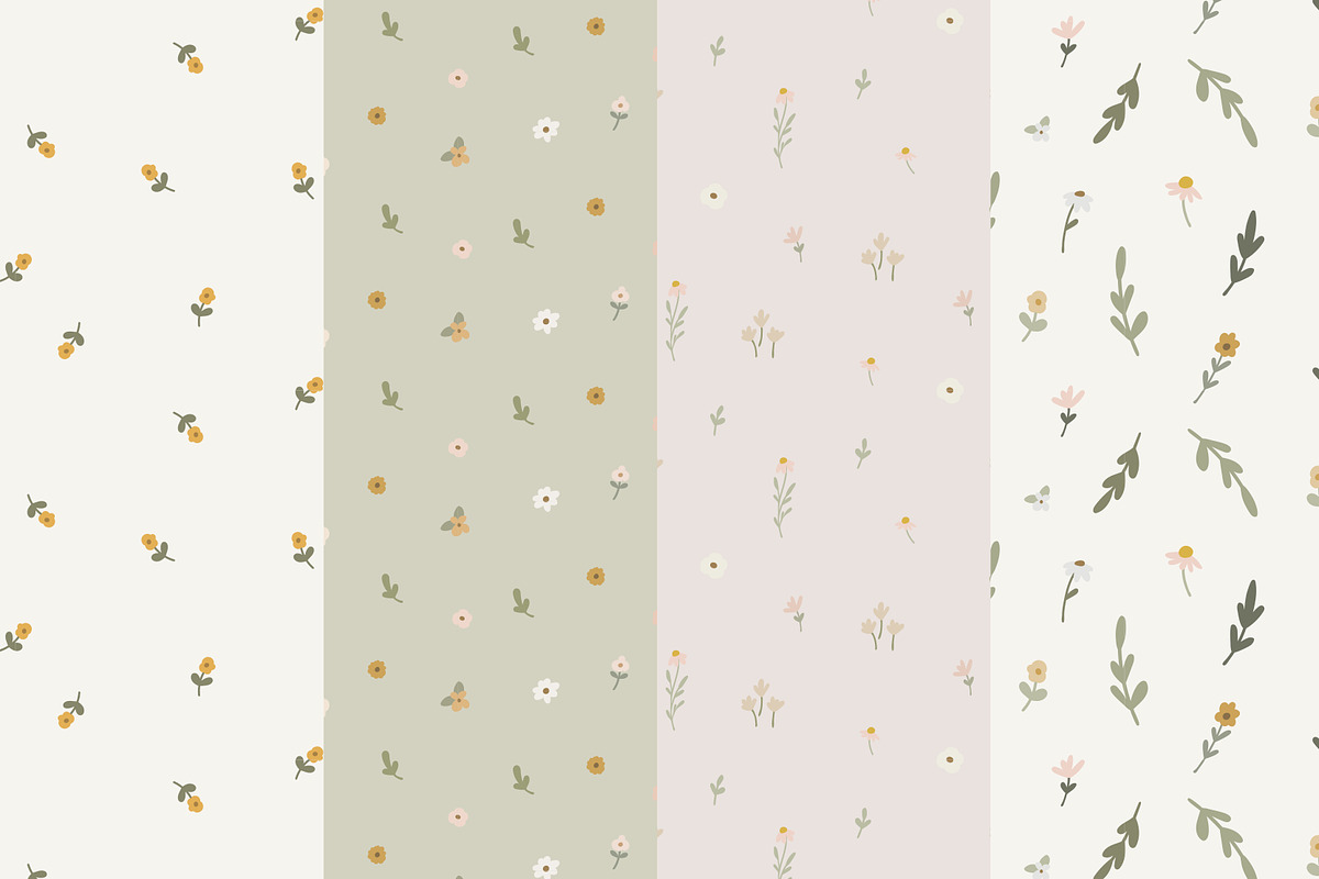 Evelyn Seamless Patterns, a Pattern Graphic by Emilie Cliche (Photo 4 of 10)