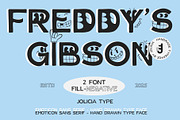 Freddy Gibson | Handmade Emoji Font, a Sans Serif Font by Jolicia Type (Thumbnail 1 of 15)
