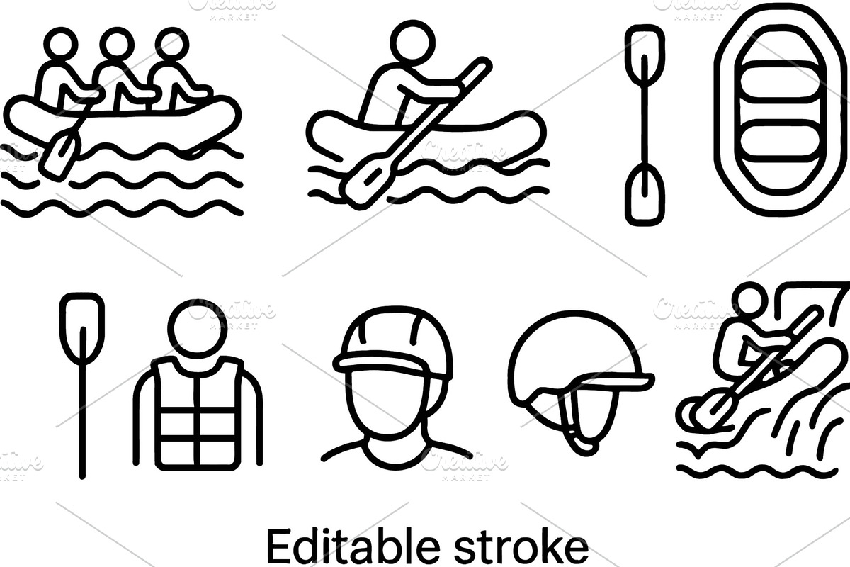 Vector line icons illustrating, a Sport Illustration by ZinetroN