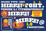 MIRKS | Retro Font, a Slab Serif Font by Jolicia Type (Thumbnail 1 of 6)