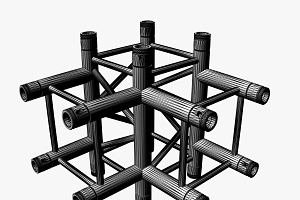 Square Truss Corner Junction 44