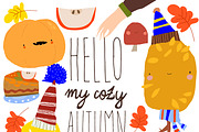 Autumn Color Trees and Pumpkins, a Seasonal Illustration by Maria Starus (Thumbnail 3 of 3)