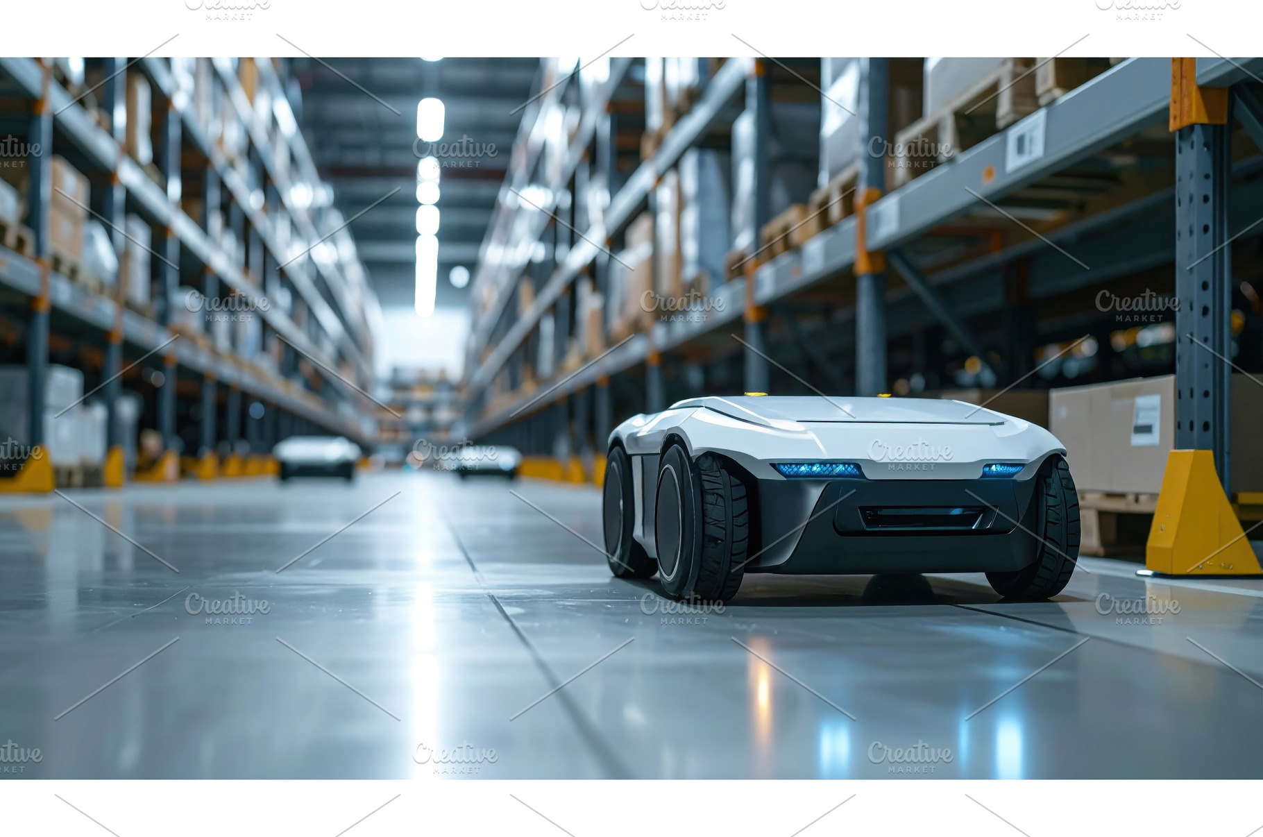 Autonomous robot vehicle navigating, a Transportation Photo by Igor Tichonow