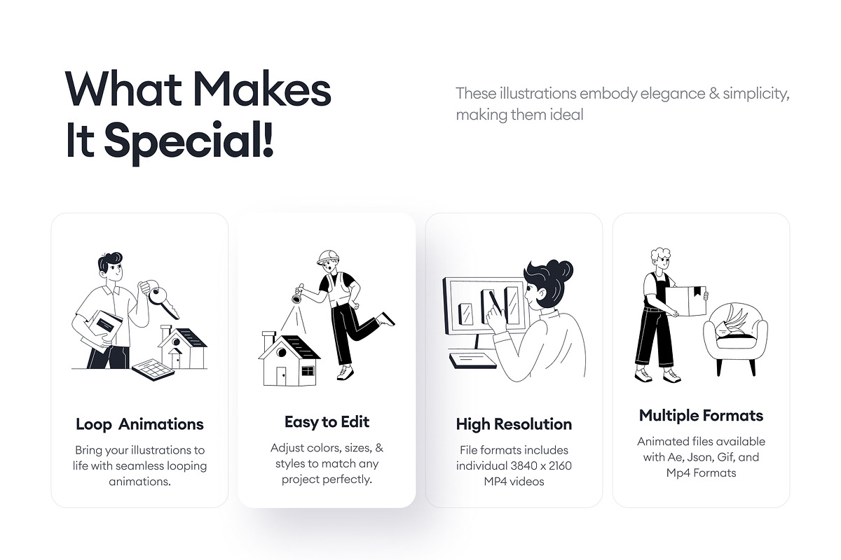 Animated Home Owner Illustration, an Outline Icon by Vectors Market (Photo 2 of 5)