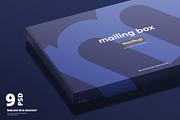European Mailing Box Mockup, a Packaging Mockup by WebAndCat (Thumbnail 1 of 15)