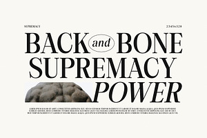 Back Bone Melavita Serif Family Font