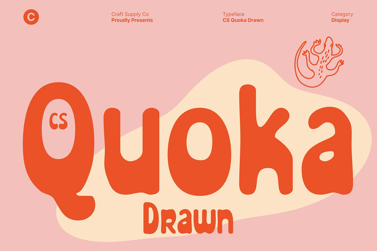 CS Quoka Drawn, a Sans Serif Font by Craft Supply Co. (Photo 1 of 8)