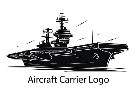 Aircraft carrier logo design, a Transportation Illustration by Unique Design Team