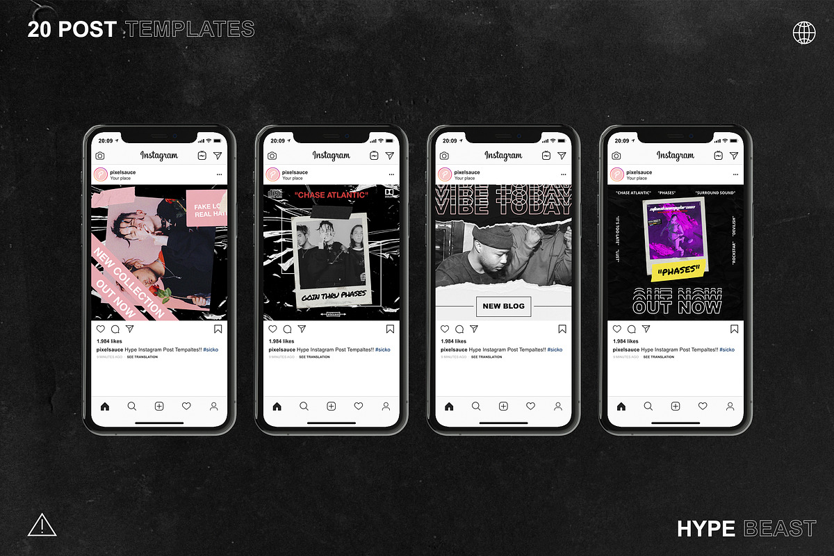 Hype Instagram Story/Post Templates, a Social Media Template by Pixel Sauce™ (Photo 8 of 14)