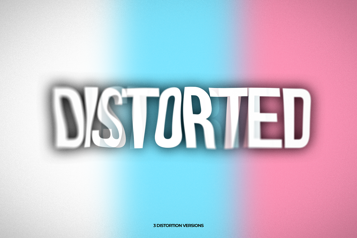 Distorted Text Effect Template, a Layer Style Add-On by Mint Pixels (Photo 2 of 8)