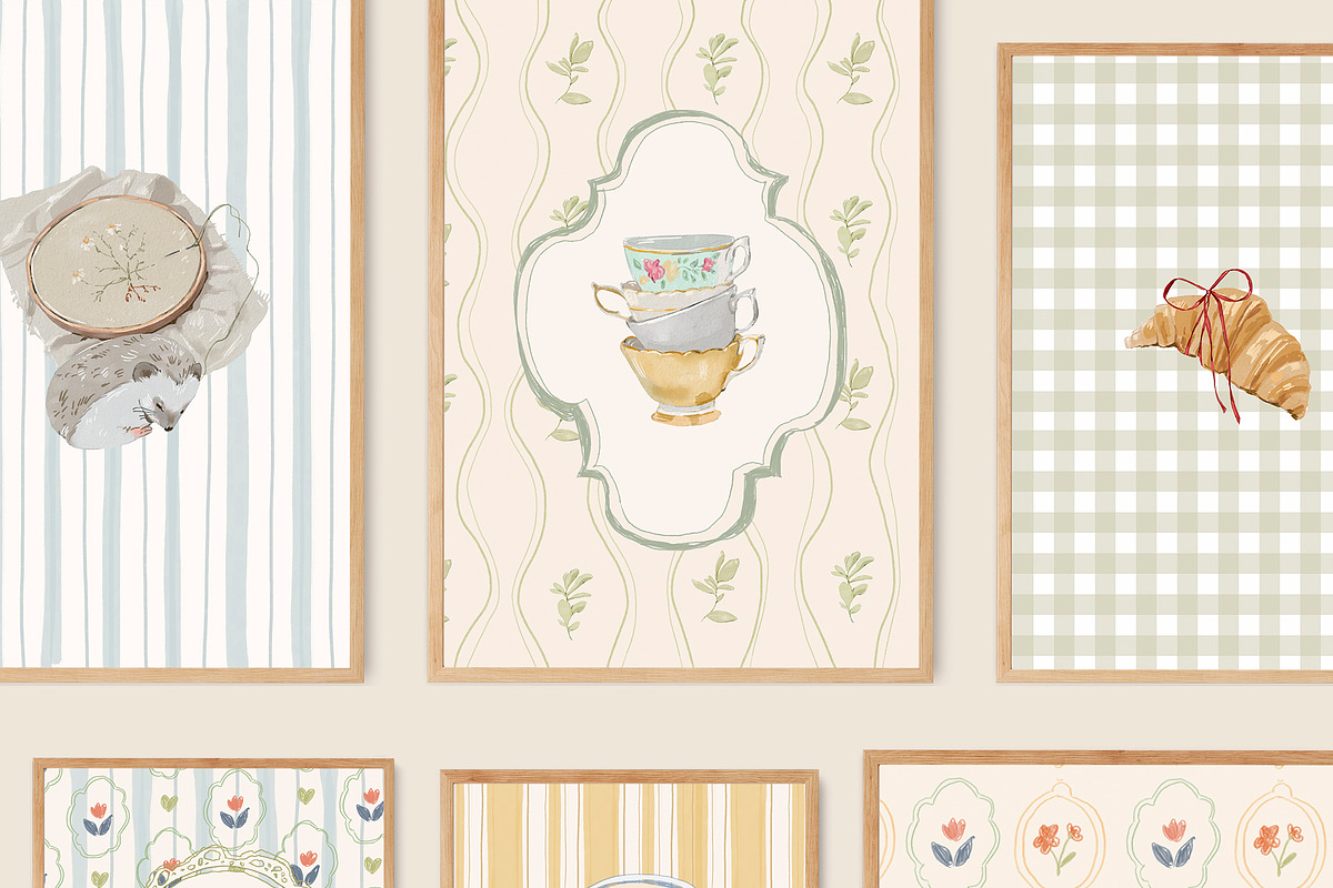 Cottage Core Nursery Wall Art Prints, a Background Graphic by Artemsky (Photo 11 of 12)