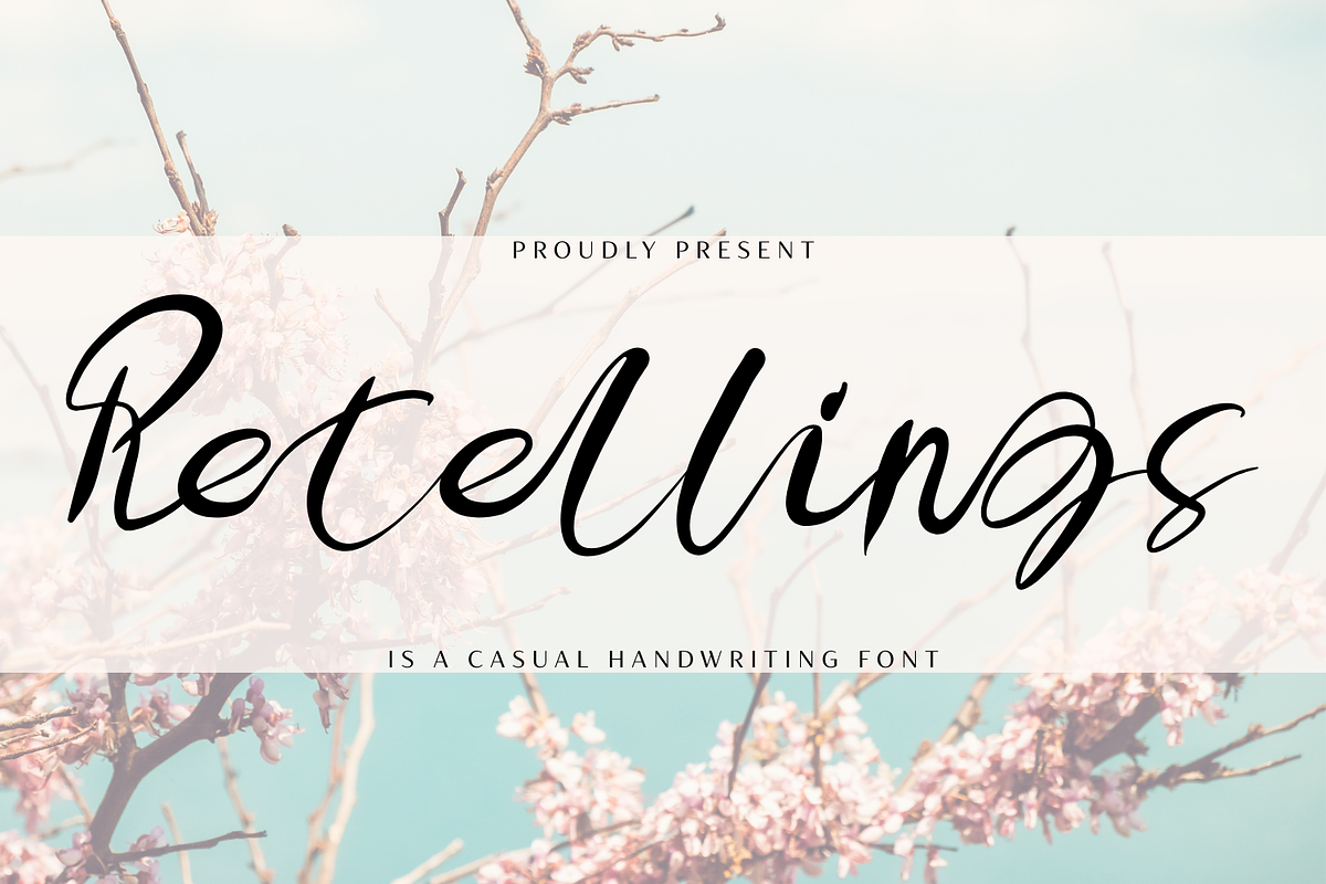 Retellings | Handwritten Font, a Handwritten Font by 177Studio (Photo 1 of 8)