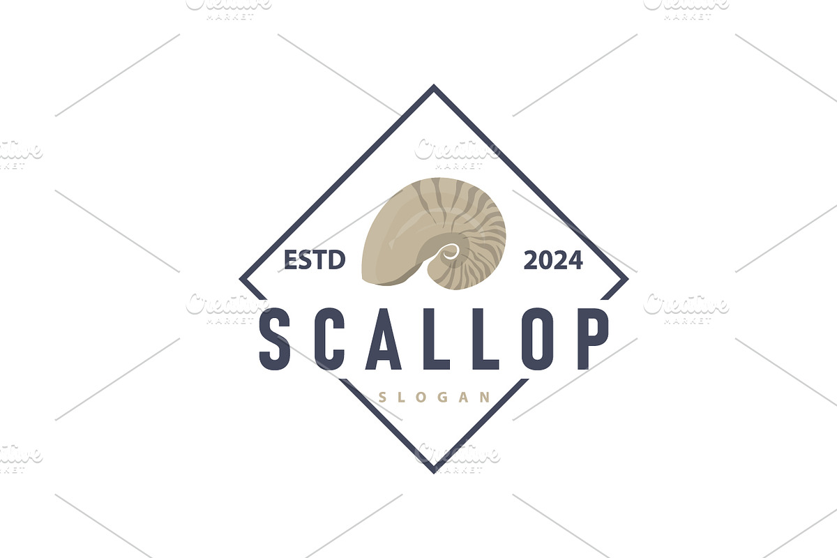 Seashell Logo Inspirational Scallop, a Branding & Logo Template by Maylianaw28