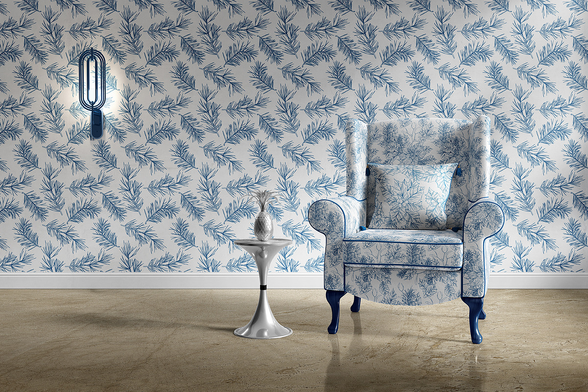 CHRISTMAS TOILE DE JOUY, a Pattern Graphic by Tanya Vollar (Photo 9 of 11)