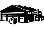 Warehouse and industrial building, a Decorative Illustration by jahid234 (Thumbnail 6 of 13)
