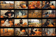 100 Cute Retro Halloween cards, an Object Graphic by Nocturnal Wolf (Thumbnail 6 of 14)