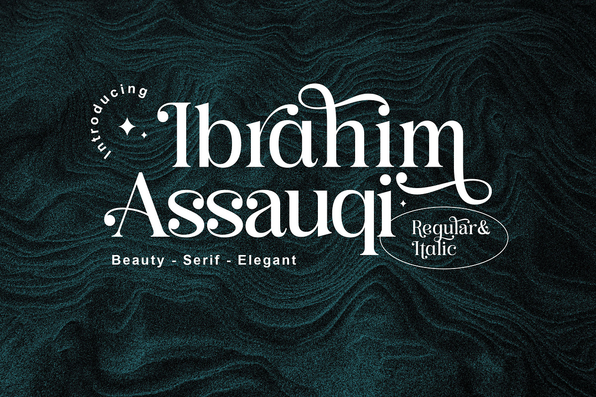 IbrahimAsSyauqi - Modern Serif Font, a Serif Font by Meizzaluna Design (Photo 1 of 10)