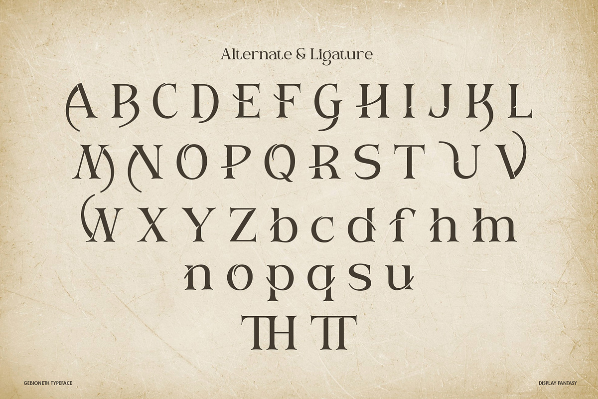 Gebioneth - Display Fantasy Font, a Font by Flawless And Co (Photo 9 of 10)