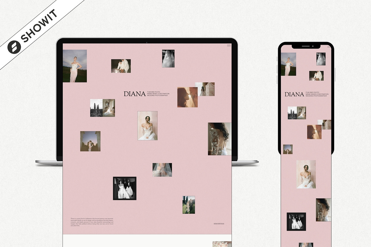 Soft & Romantic Showit Template, an App Template by Seventh Made (Photo 1 of 4)