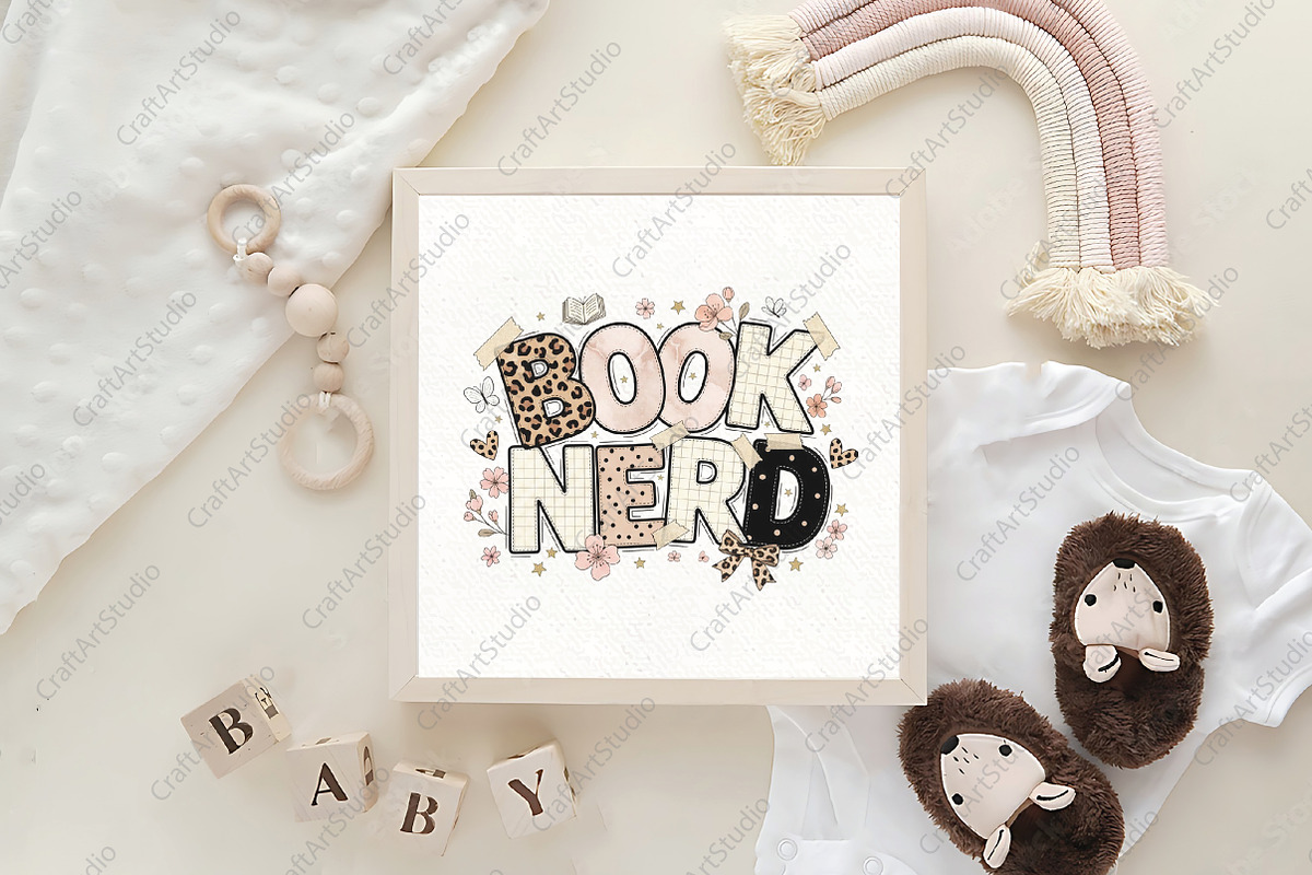 Book Nerd Ransom Note Collage PNG, an Illustration by CraftArtStudio (Photo 4 of 4)