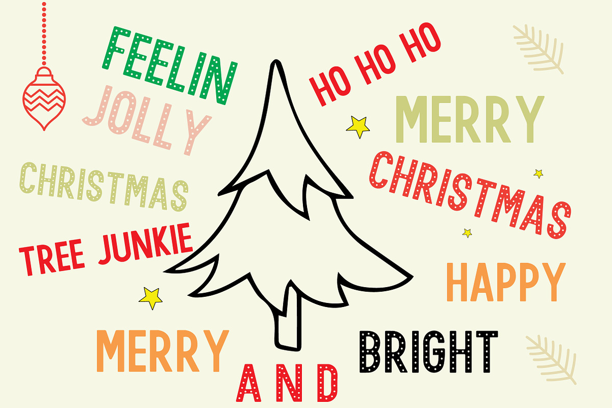 Holly Jolly Font, a Sans Serif Font by Mini_World (Photo 4 of 6)
