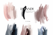 Japandi Abstract Watercolor Clip Art, a Decorative Illustration by whiteheartdesign (Thumbnail 17 of 24)