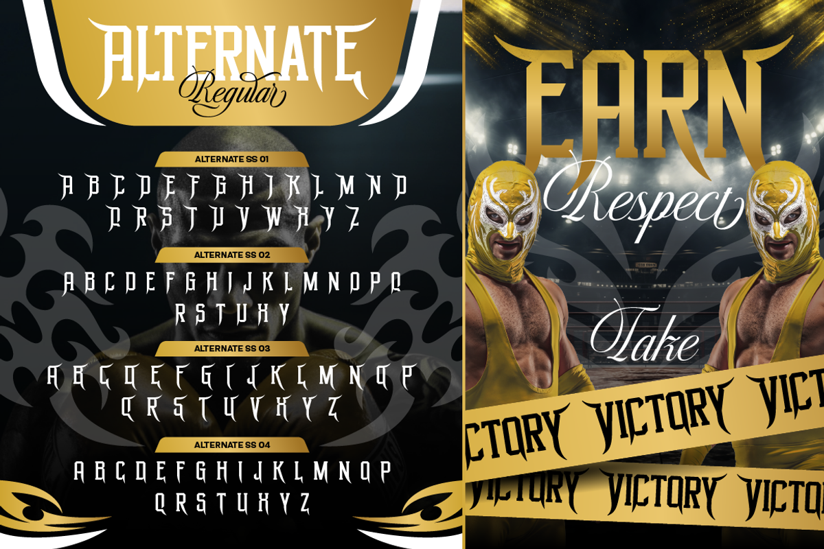 Singha Prestige, a Serif Font by Burntilldead (Photo 6 of 10)
