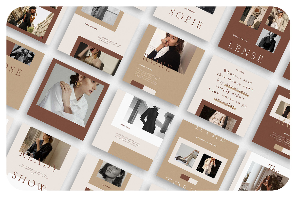 HASSLE Instagram Feed, a Social Media Template by Aprilea (Photo 4 of 7)