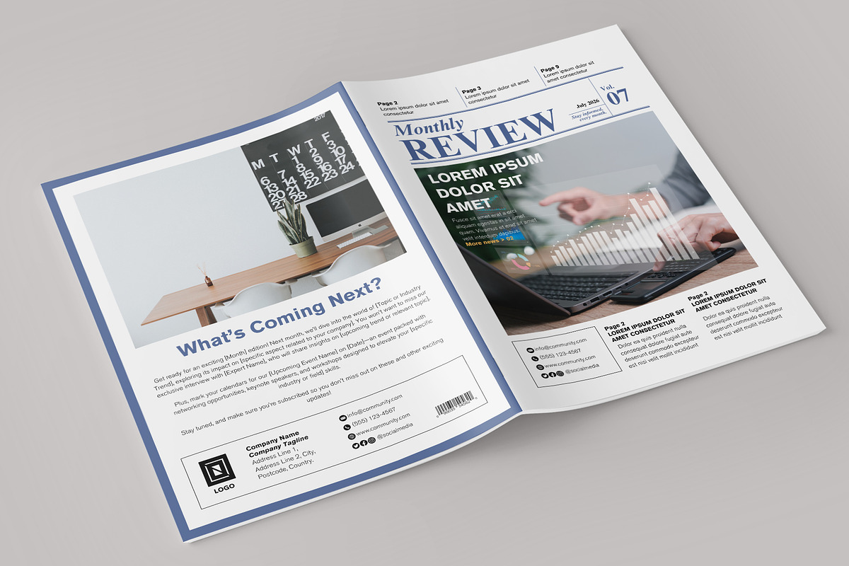 All-Purpose Newsletter Template, a Magazine Template by Oshin Design (Photo 7 of 8)