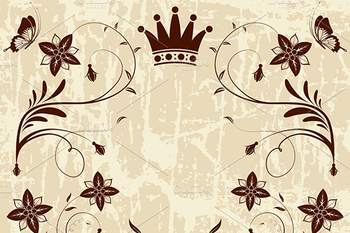 Collect Grunge Floral Frames, a Pattern Graphic by TAlex (Photo 7 of 7)