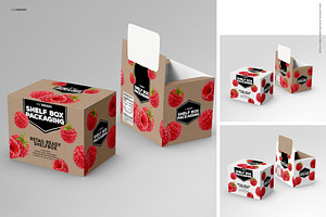 Retail Shelf Box 14 Packaging Mockup