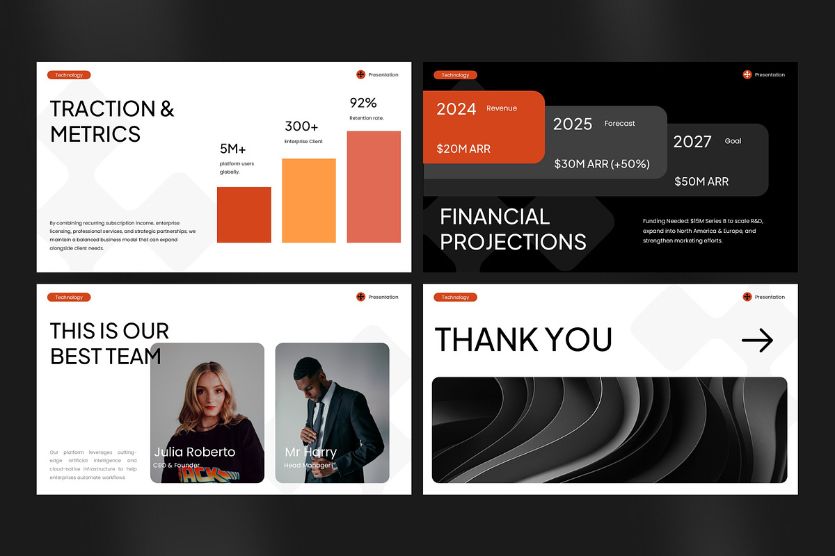 Technology Pitch Deck Powerpoint preview 5