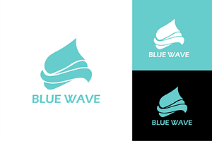 Blue Wave Logo, a Branding & Logo Template by zaqilogo