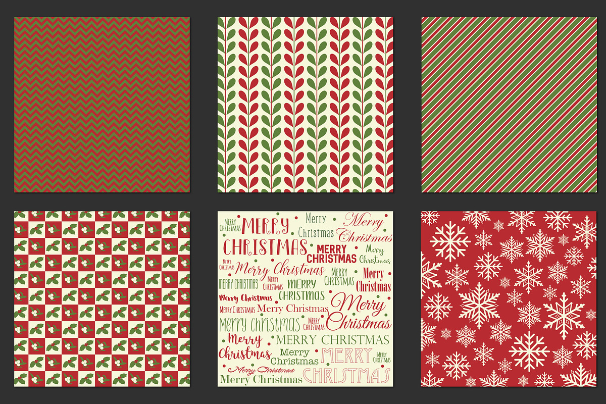 Christmas geometric backgrounds, a Pattern Graphic by Paper Farms (Photo 4 of 4)